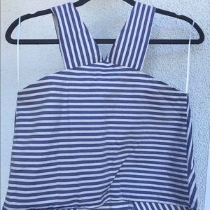 Striped crop top